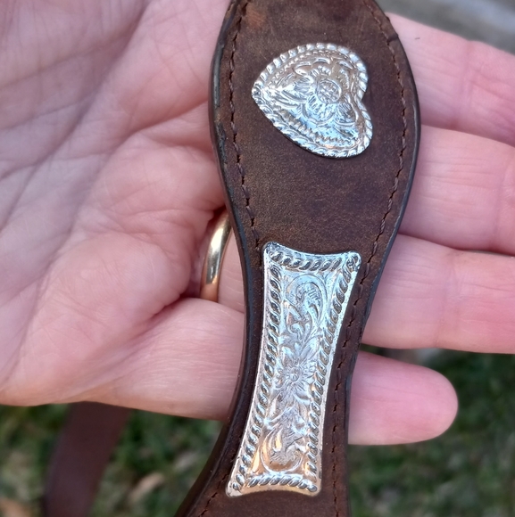 Ladies Bay Apache Leather Western Belt - Picture 3 of 6